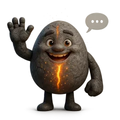 Stone AI маскот в чате